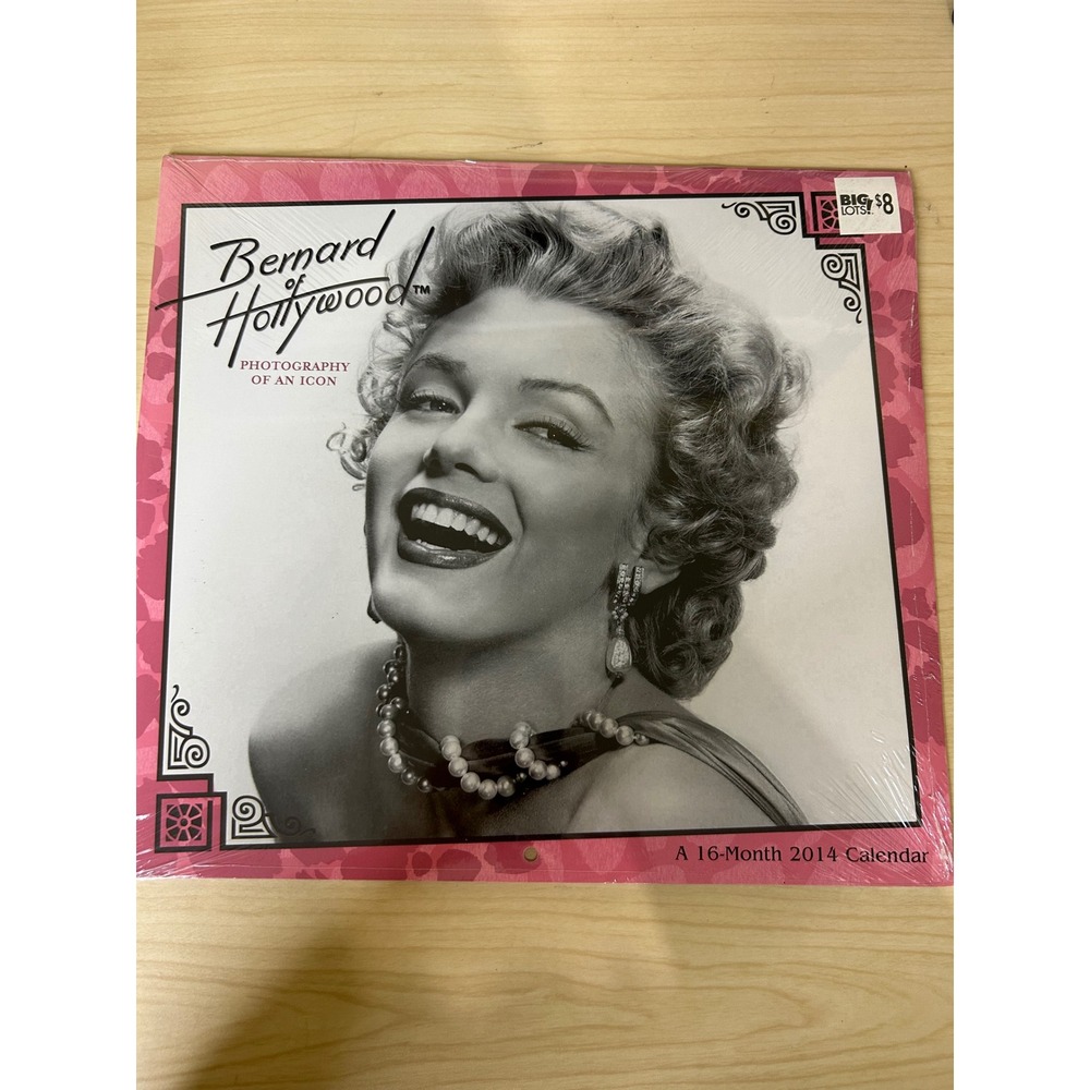 Marilyn Monroe 2014 Wall Calendar Bernard of Hollywood Mead Photography Icon NEW